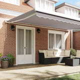 Tenda retrattile Grigio Chiaro 500  300 cm Tela e Alluminio