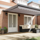 Tenda retrattile Grigio Chiaro 500  300 cm Tela e Alluminio