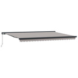 Tenda retrattile Grigio Chiaro 500  300 cm Tela e Alluminio