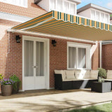 Tenda retrattile Verde e giallo 500  300 cm