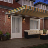 Tenda retrattile Verde e Giallo 500  300 cm Poliestere