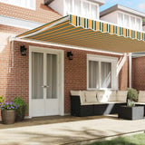 Tenda da Sole Verde 500  300 cm Poliestere e Metallo