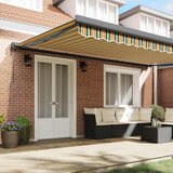 Tenda retrattile Verde e Giallo 500 x 300 x 165 cm