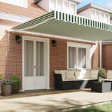 Tenda retrattile Verde e Bianco 500  300 cm