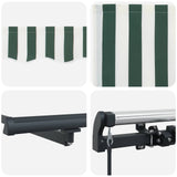 Tenda retrattile Verde e Bianco 500  300 cm