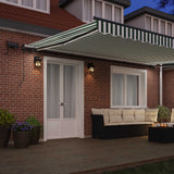 Tenda retrattile Verde e Bianco 500  300 cm