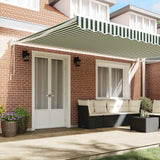 Tenda retrattile Verde e Bianco 500  300 cm