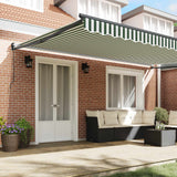 Tenda retrattile Verde 500  300 cm 100% Poliestere e Alluminio