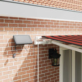 Tenda Retrattile con arancione e marrone 500 350 cm Tessuto