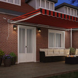 Tessuto per Tenda Arancione e Marrone 500  350 cm Poliestere