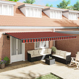 Tenda retrattile arancione e marrone 500  350 cm