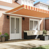 Tenda retrattile Giallo e Arancione 500  350 cm