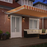 Tenda retrattile Giallo e Arancione 500  350 cm Poliestere