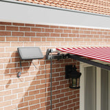 Tenda retrattile Rosso e Bianco 500  350 cm