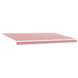 Tessuto per Tenda con Rosso e Bianco 500  350 cm Poliestere
