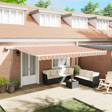 Tenda retrattile Multicolore 500  350 cm Tessuto e Alluminio