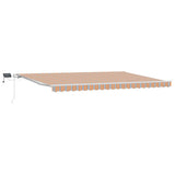 Tenda retrattile Multicolore 500  350 cm Tessuto e Alluminio