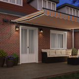 Tenda retrattile Multicolore 500  350 cm Tessuto e Alluminio