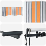 Tenda retrattile Multicolore 500  350 cm Tessuto e Alluminio