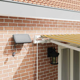 Tenda retrattile Multicolore 500  350 cm Tessuto e Alluminio