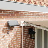 Tenda retrattile Beige 500  350 cm Tessuto e Alluminio