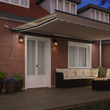 Tenda retrattile Beige 500  350 cm Poliestere