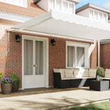 Tenda retrattile Bianco 500  350 cm Tessuto e Alluminio