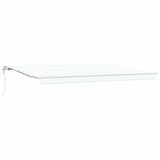 Tenda retrattile Bianco 500  350 cm Tessuto e Alluminio
