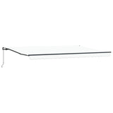 Tenda retrattile Bianco 500  350 cm Poliestere e Alluminio