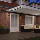 Tenda retrattile Bianco 500  350 cm Tessuto e Alluminio