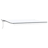 Tenda retrattile Bianco 500  350 cm Poliestere