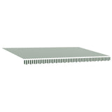 Tenda Retrattile Verde e Bianco 500  350 cm