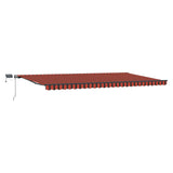 Tenda retrattile arancione e marrone 600  300 cm