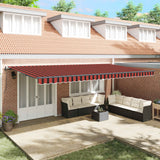 Tenda Retrattile arancione e marrone 600  300 cm