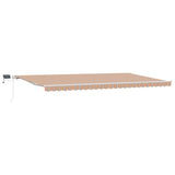 Tenda retrattile Multicolore 600  300 cm Tessuto e Alluminio