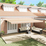 Tenda retrattile Multicolore 600  300 cm Poliestere