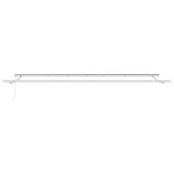 Tenda retrattile Beige 600  300 cm Poliestere e Alluminio