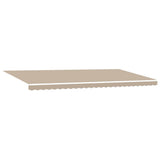 Tenda retrattile Beige 600  300 cm Tessuto e Alluminio