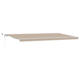 Tenda retrattile Beige 600  300 cm Poliestere