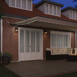 Tenda retrattile Beige 600  300 cm Poliestere