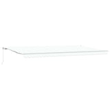 Tenda retrattile Bianco 600  300 cm Poliestere e Alluminio