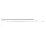Tenda retrattile Bianco 600  300 cm Poliestere e Alluminio