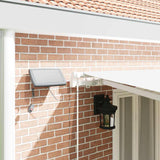 Tenda retrattile Bianco 600  300 cm Tessuto e Alluminio