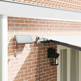 Tenda retrattile Bianco 600  300 cm Tessuto e Alluminio