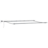 Tenda retrattile Bianco 600  300 cm Tessuto e Alluminio