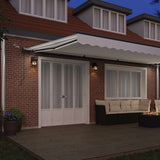 Tenda retrattile Bianco 600  300 cm Poliestere