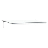 Tenda retrattile Bianco 600  300 cm Poliestere