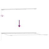 Tenda Retrattile Rosso 600  300 cm Poliestere e Metallo