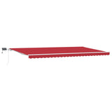 Tenda Retrattile con Rosso 600 300 cm Tessuto