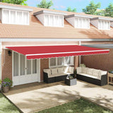 Tenda Retrattile 600  300 cm Rosso